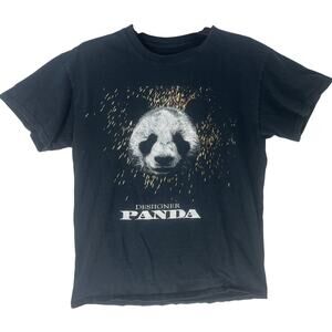 Bravado Tee Shirt Mens Size M Black Panda Short Sleeves 100% Cotton